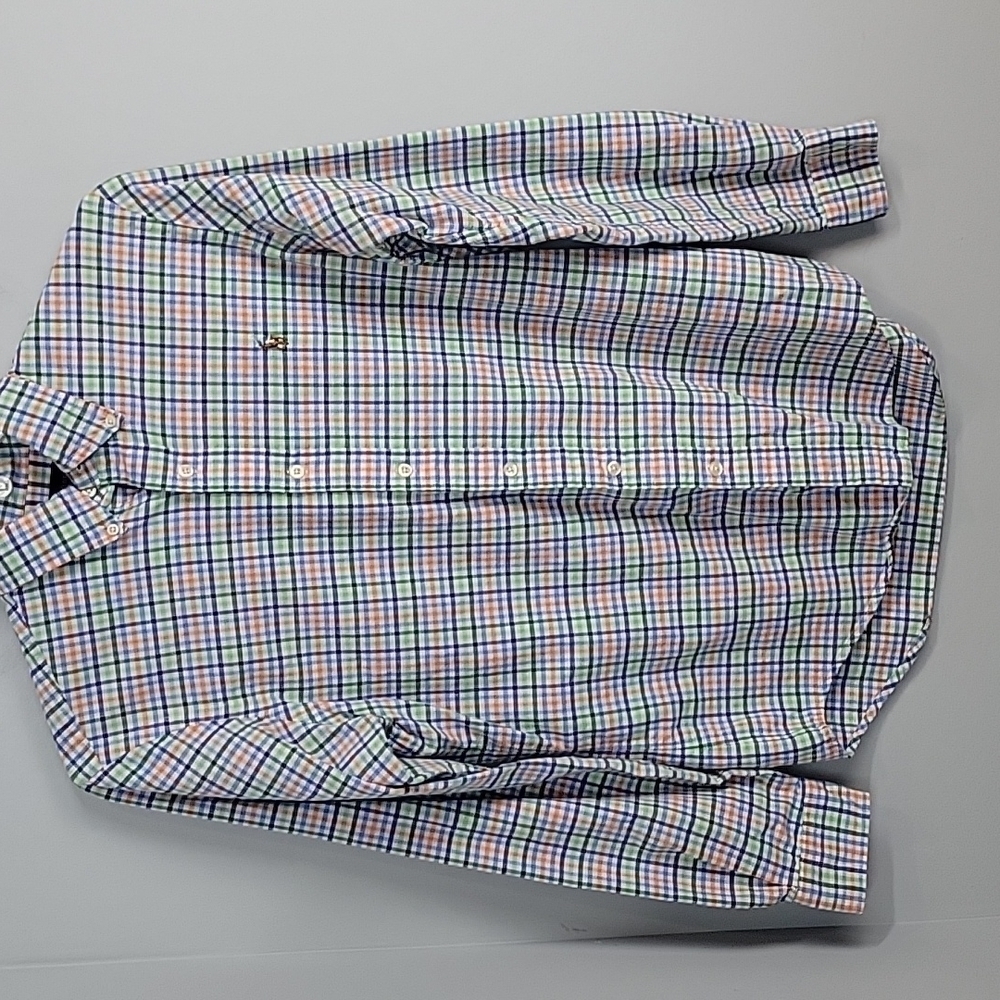 POLO Ralph Lauren Green orange plaid button down shirt men's small